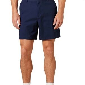Amazon Essentials Men's Dark Blue Flat Front Shorts